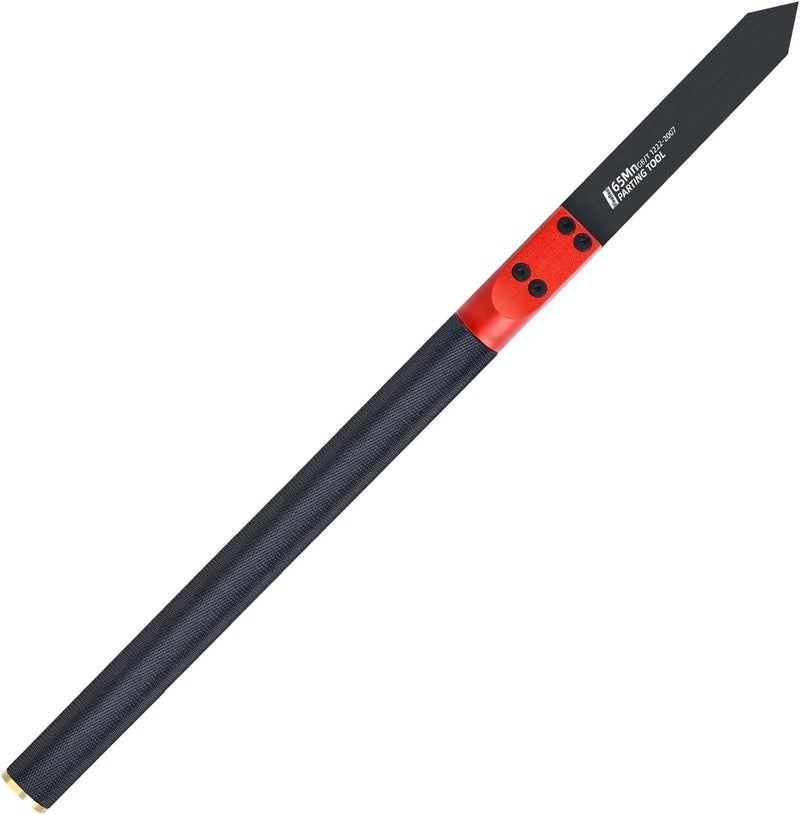 ViewReal Woodturning Parting Tool,Durable Wood Lathe Tools 65Mn Steel Blade, Aluminum Alloy Handle, Precision Wood Lathe Chisel for Carving and Cutting – Ideal for Craftsmen and Hobbyists - Image 1